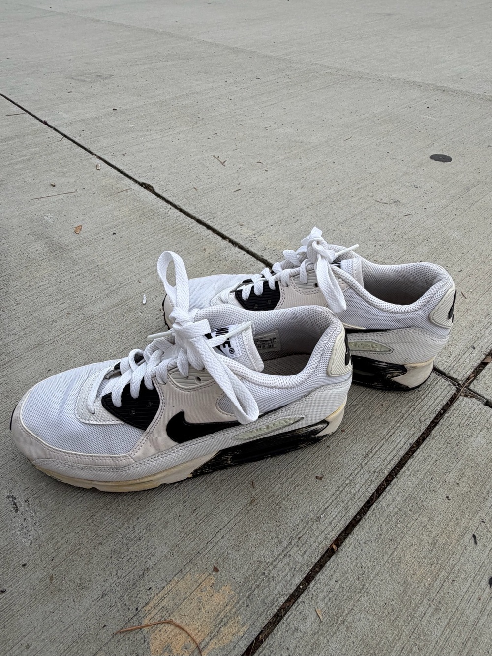 Nike Air White and Black Women’s Athletic Shoes